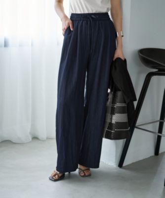 集英社HAPPY PLUS STORESTYLE DELI（スタイルデリ）/涼しいシボ入りリラックスパンツ