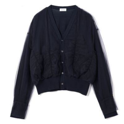 chika kisada チュールニットカーディガン Chika Kisada / チュールカーディガン｜ESTNATION ONLINE STORE