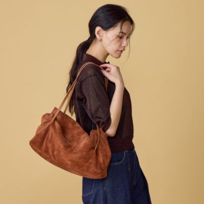 arron アローン　レザーバッグ アローン arron レザーパイピングバッグ （ブラウンコンビ