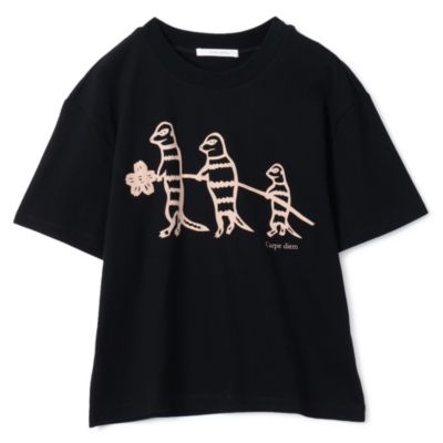 PLAIN PEOPLE / プレインピープル ミーアキャットプリントＴシャツ ミーアキャットプリントTシャツ】｜PLAIN PEOPLE(プレイン