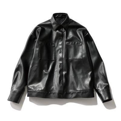 suadeo(スアデオ)の【亀恭子さんコラボ】レザー風ジャケット通販