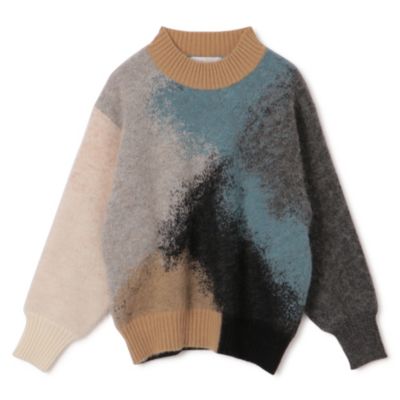アキラナカ ウールニット EX. Evelina knit PK EX.AW2324-PK AKIRANAKA 別注