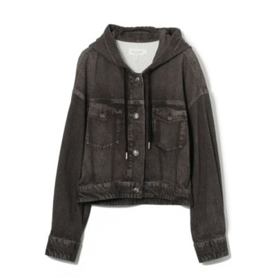 rag&bone オリーブ色 フード付きロングジャケット 七分袖フードロングジャケット