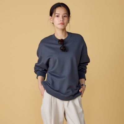 CINOH(チノ)のHELENE SWEAT ELBOW PATCH DETAIL PULLOVER通販