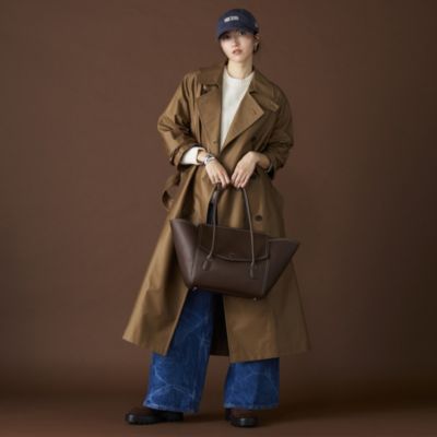 【新品、お値下げ可能】TRENCH&COAT ハーフコート Mサイズ BOWTE(バウト)のTECHNICAL COTTON OVER SIZING UNLINED TRENCH