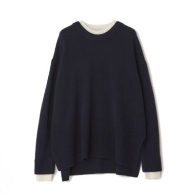 2シーズン目となるスタイリスト飯島朋子さんとのコラボItem　レイヤード風ニット