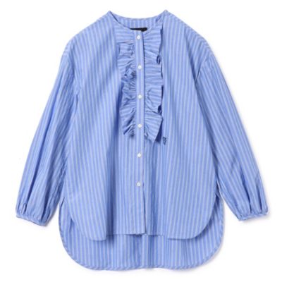 美品！Pale Jute　ペールジュート　ラウンドボーダーカットソー M Pale Jute dots knit POWHITE × WHITE - Pale Jute