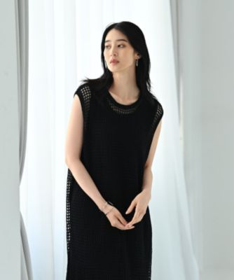 【未着用】styling/神崎恵さん　リブニットロングワンピース モカ 0 美品 未着用】styling/神崎恵さん リブニットロングワンピース モカ 0