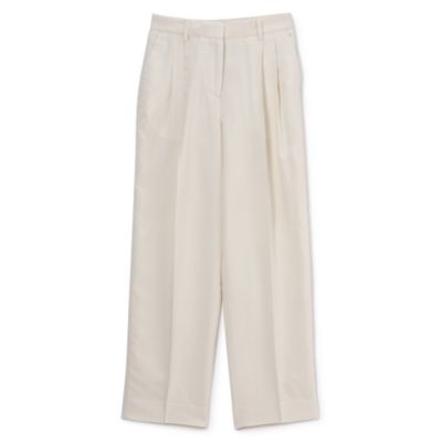 【Toteme】ストレートパンツ ダブルプリーツ入り 送料関税込 TOTEME(トーテム)のDouble-pleat straight trousers通販