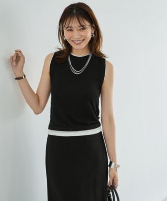 集英社HAPPY PLUS STORESTYLE DELI（スタイルデリ）/レイヤード風シアーニットソータンクトップ