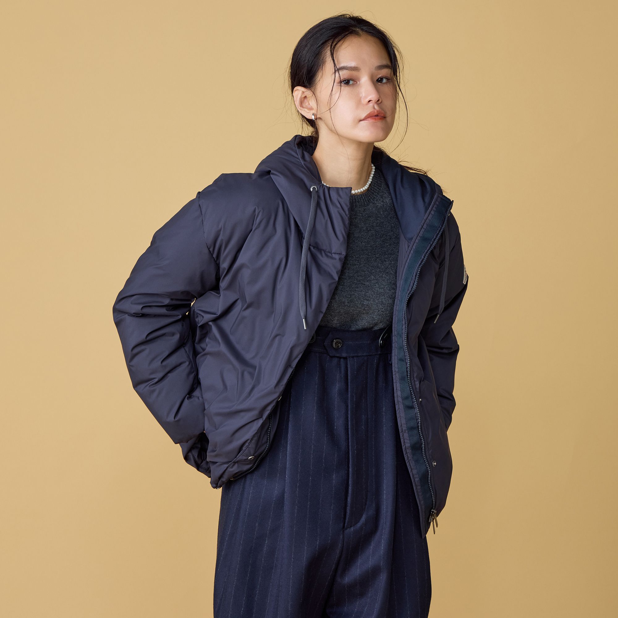 PYRENEX(ピレネックス)/COMBE（コンブ）　フード付きダウンジャケット