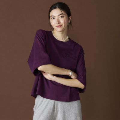 BAUM UND PFERDGARTEN 売れ筋商品|||バウムウンドヘルガーデン Tシャツ トップス レディース Tops Purple BAUM UND PFERDGARTEN（バウム ウンド ヘルガーテン）正規通販