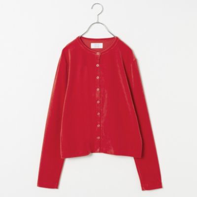 集英社HAPPY PLUS STORE12closet（トゥエルブクローゼット）/【洗える】ベロアスナップカーディガン
