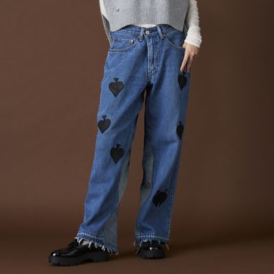 デニム・ジーパン No.0819 horse patch denim PT (3color) デニム・ジーパン No.0819 horse patch denim PT (3color) GRAY