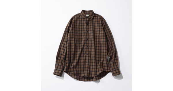 SHINZONE シンゾーン PECK CHECKED SHIRT 85NAVY