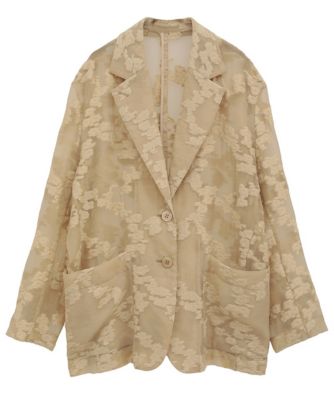 clane 花柄ジャケット CLANE(クラネ)のFLOWER SHEER JACQUARD JACKET通販 | 集英社