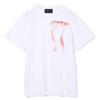 シモーネロシャ　tシャツ　フラワー　カット　シャツ　ピンク　ハート ハートロングTシャツ(120cm ラベンダー): ジュニア - ナルミヤ