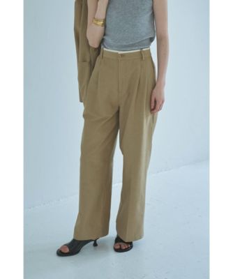 集英社HAPPY PLUS STOREmarjour（マージュール）/WAIST PIPING LINEN BLEND PANTS