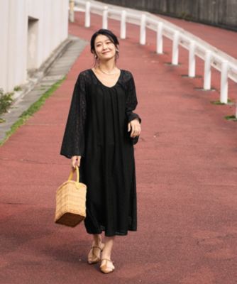 集英社HAPPY PLUS STORESTYLE DELI（スタイルデリ）/【LUXE】ウェーブレースロングワンピース
