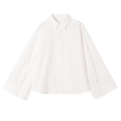 suadeo ワイドスリーブケープシャツ