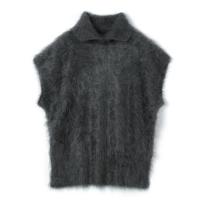 ブラミンク　カシミヤファーニット　ブラック BLAMINK - 【美品】 BLAMINK / ブラミンク | カシミヤファー 7G
