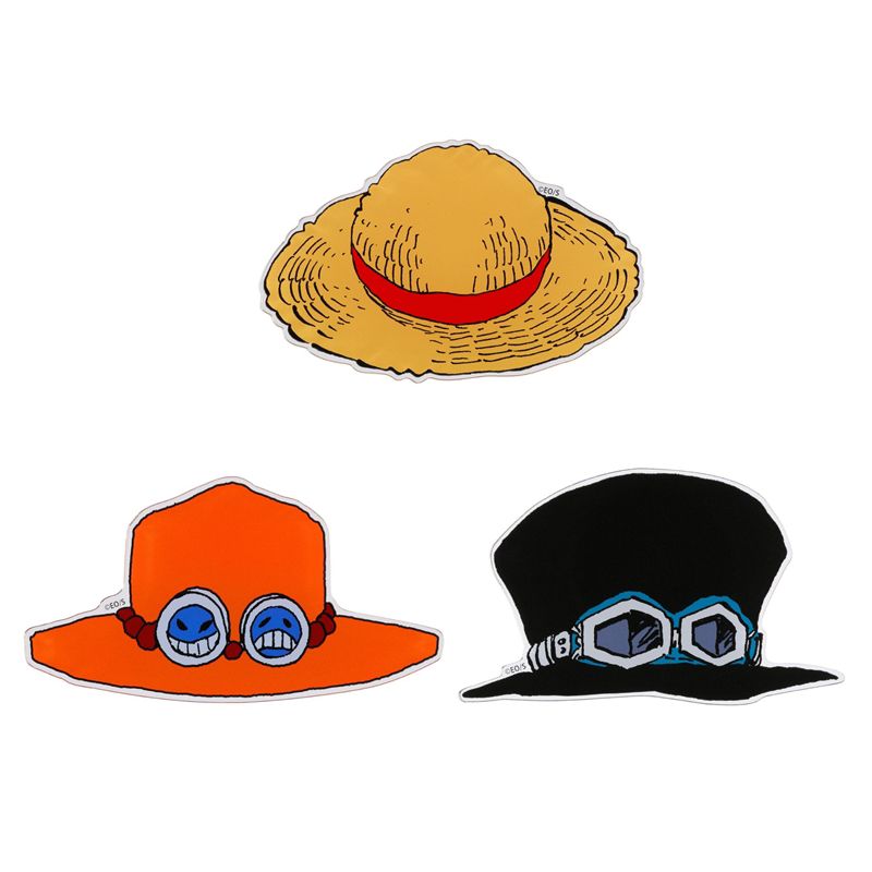 ONE PIECE(ワンピース)/『ONE PIECE』帽子型アクリルコースター 3個入り ルフィ&エース&サボ BE3
