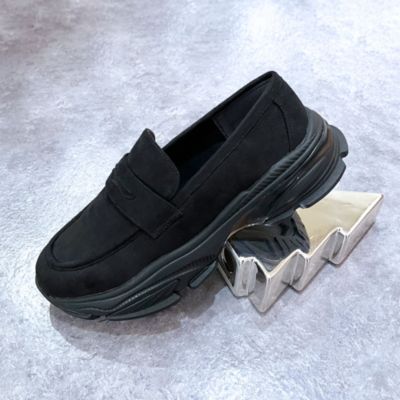 適度なボリュームシルエットが新鮮な晴雨兼用スニーカーソールローファー　【晴雨兼用】ローファースニーカーシューズ