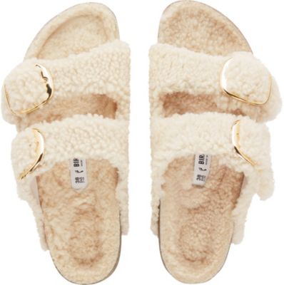 ARIZONA BIG BUCKLE TEDDYサンダル Arizona Big Buckle Shearling Teddy Eggshell | BIRKENSTOCK
