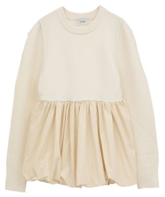 ニット セーター CLANE/クラネ/DOCKING POWERSHOULDER KNIT TOPS レディース CLANE(クラネ)のDOCKING POWERSHOULDER KNIT TOPS通販 | LEEマルシェ