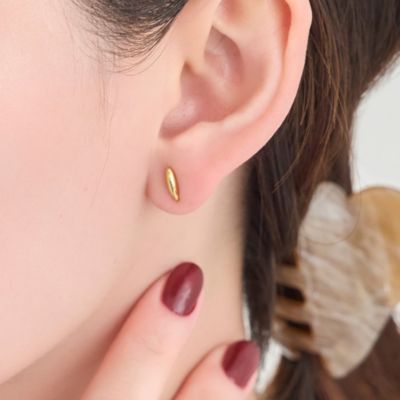 集英社HAPPY PLUS STOREPhoebe（フィービィー）/【金属アレルギー対応】メタルオーバルグレースピアス