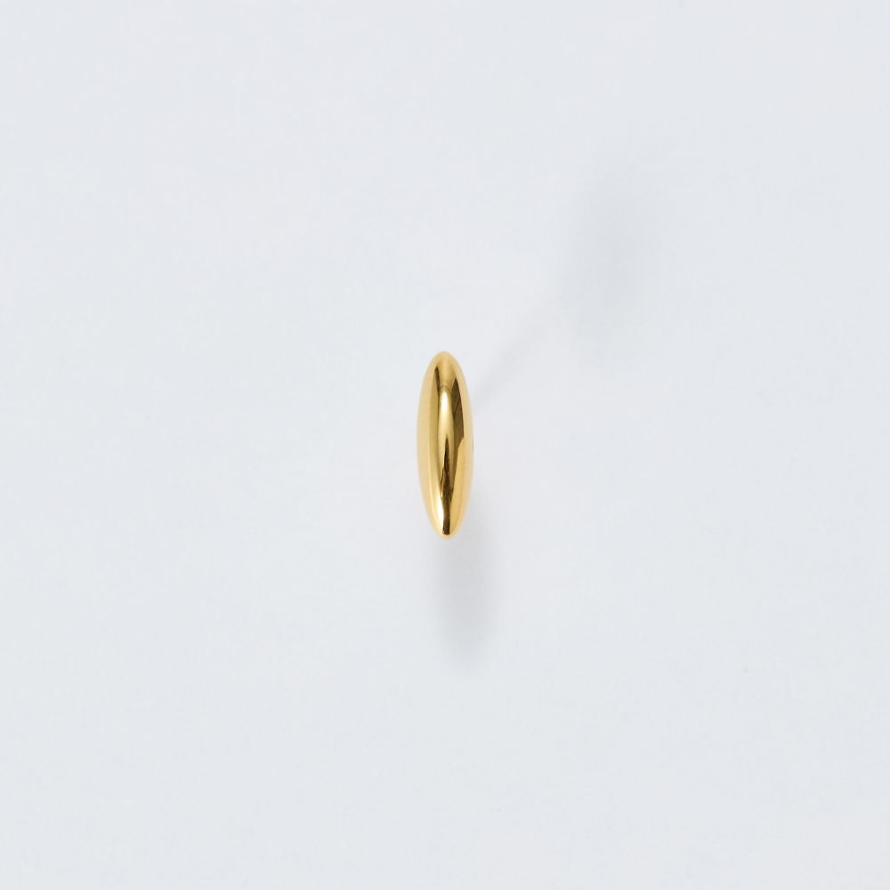 Phoebe(フィービィー)/【金属アレルギー対応】メタルオーバルグレースピアス（片耳）