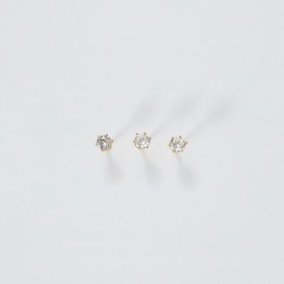 集英社HAPPY PLUS STOREPhoebe（フィービィー）/【金属アレルギー対応】3setビジューピアス
