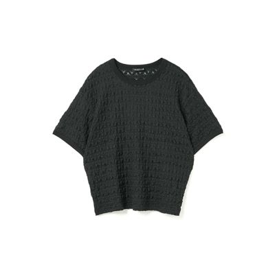 mizuiro-ind./ミズイロインド　　ストレッチレースクルーネックTシャツ　2色　・　2-210118　『ゆうパケット対応』 mizuiroind mizuiro ind ミズイロインド ストレッチレースクルー