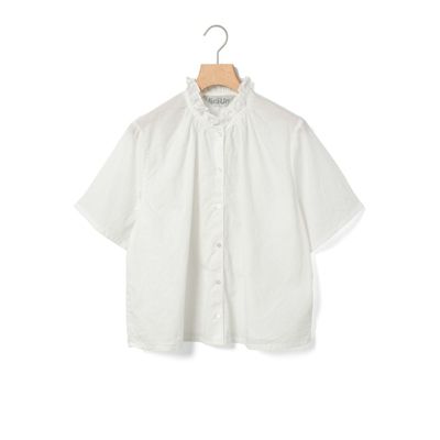 ブラウス シャツ MidiUmi シャンブレーフリルシャツ レディース Midiumi ミディウミ シャンブレーフリルシャツ 2-739766