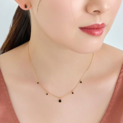 集英社HAPPY PLUS STOREPhoebe（フィービィー）/カラージェムステーションワンポイントネックレス／天然石