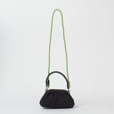 えりなです 美品　ファイティングバッグ Hinza プラスチックバッグ レディース グレー×ブラック マルチ