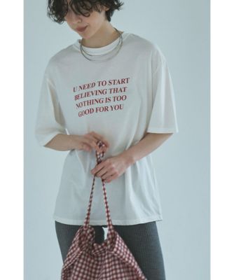 集英社HAPPY PLUS STOREmarjour（マージュール）/MESSAGE PRINT OVERSIZED TEE