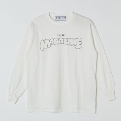 THIRD MAGAZINE サードマガジン　バブルロゴTシャツ THIRD MAGAZINE(サードマガジン)｜バブルロゴTシャツ/ホワイト