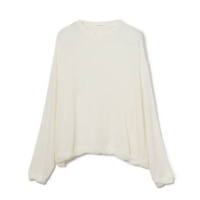 うっとりするような柔らかさと軽やかな着心地がうれしい一着　【斉藤くみさんコラボ】カシミヤ混極上ワイドカットソー