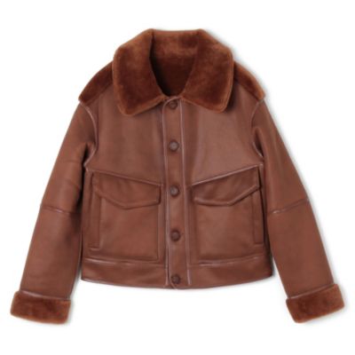 【美品】アーバンコードロンドン エコファー ムートンロングコート リバーシブル 60%OFF】OAKWOOD オークウッド エコムートンチェスターコート