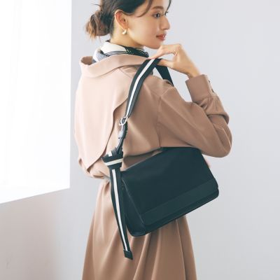 トプカピ（TOPKAPI）/【TREASURE TOPKAPI】ナイロン ストライプベルト フラップ ショルダーバッグ TOPKAPI(トプカピ)の【TREASURE TOPKAPI】ナイロン ストライプ ベルト