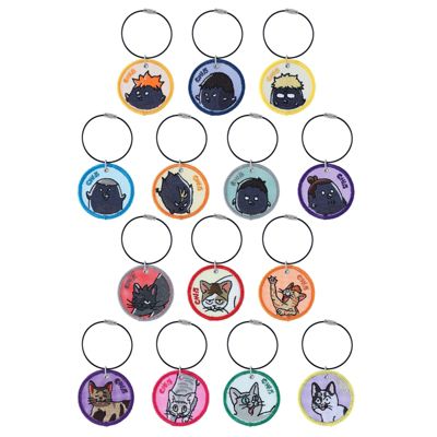 集英社HAPPY PLUS STOREハイキュー！！（ハイキュー！！）/『ハイキュー！！』メッシュ刺繍キーホルダーコレクション 動物Ver. （全14種／ランダム1種入り） ＜ハイキュー！！ FAN PARK＞ BE2