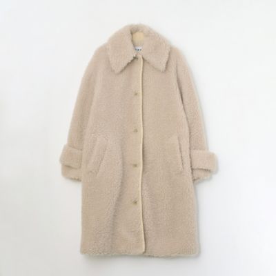 【新品・未使用品 スリードッツエコペルボア ロングコート】 three dots(スリードッツ)のecopel boa long coat通販 | 集英社HAPPY