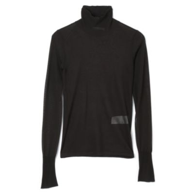 SHEER KNIT TURTLENECK
