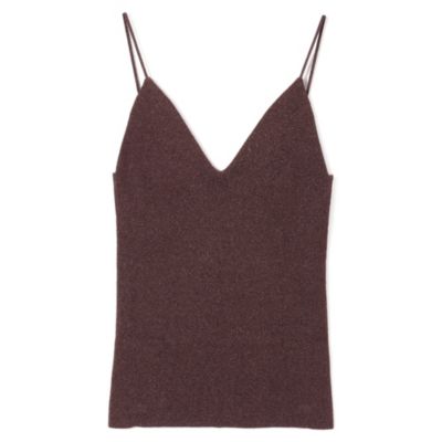 KANAKO SAKAI(カナコ サカイ)のGLITTER RIBBED KNIT CAMISOLE