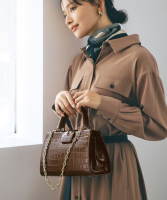 TOPKAPI(トプカピ)の【TREASURE TOPKAPI】クロコ エナメル 2way