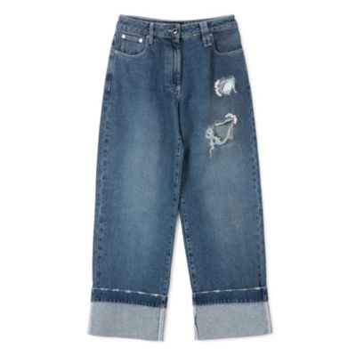 SIMONE ROCHA(シモーネ ロシャ)のCROPPED DISTRESSED STRAIGHT