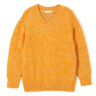 どこかレトロでふわふわの起毛感が可愛い　ふわ軽カラーミックスニット