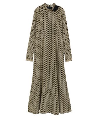 ワンピース CLANE 3D FLOWER LACE ONE PIECE 3D FLOWER LACE SLASH NECK ONEPIECE｜DRESS(ドレス)｜CLANE