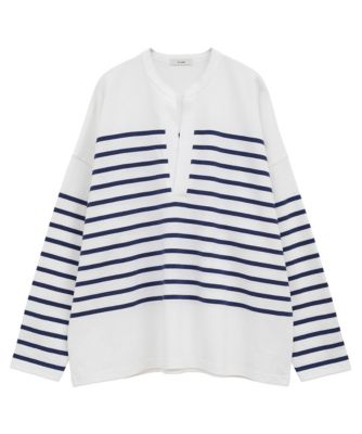 CLANE(クラネ)のWIDE HENRY NECK BORDER TOPS通販 | 集英社HAPPY